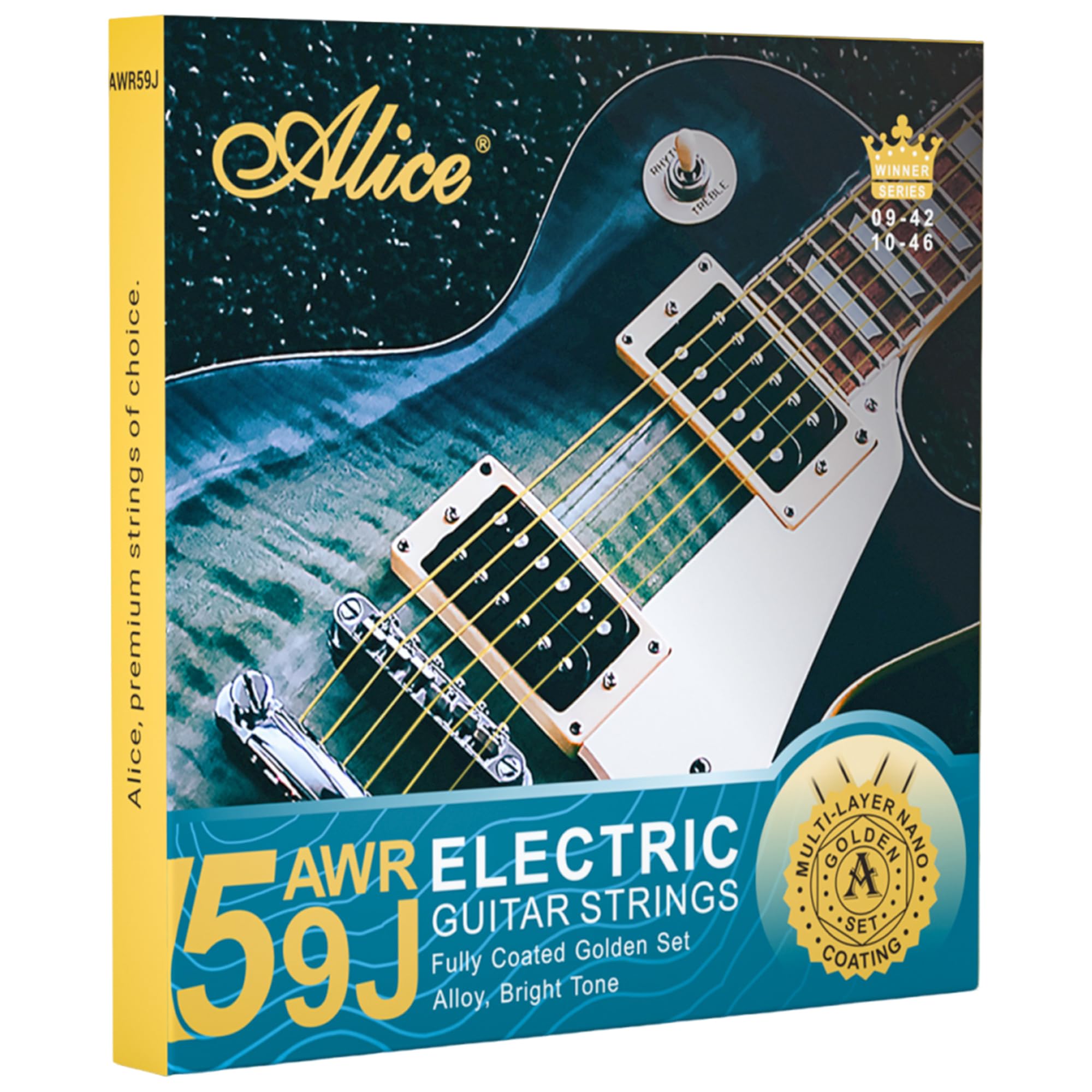 Amazon.com: Alice Coated Electric Guitar Strings with Alloy Steel